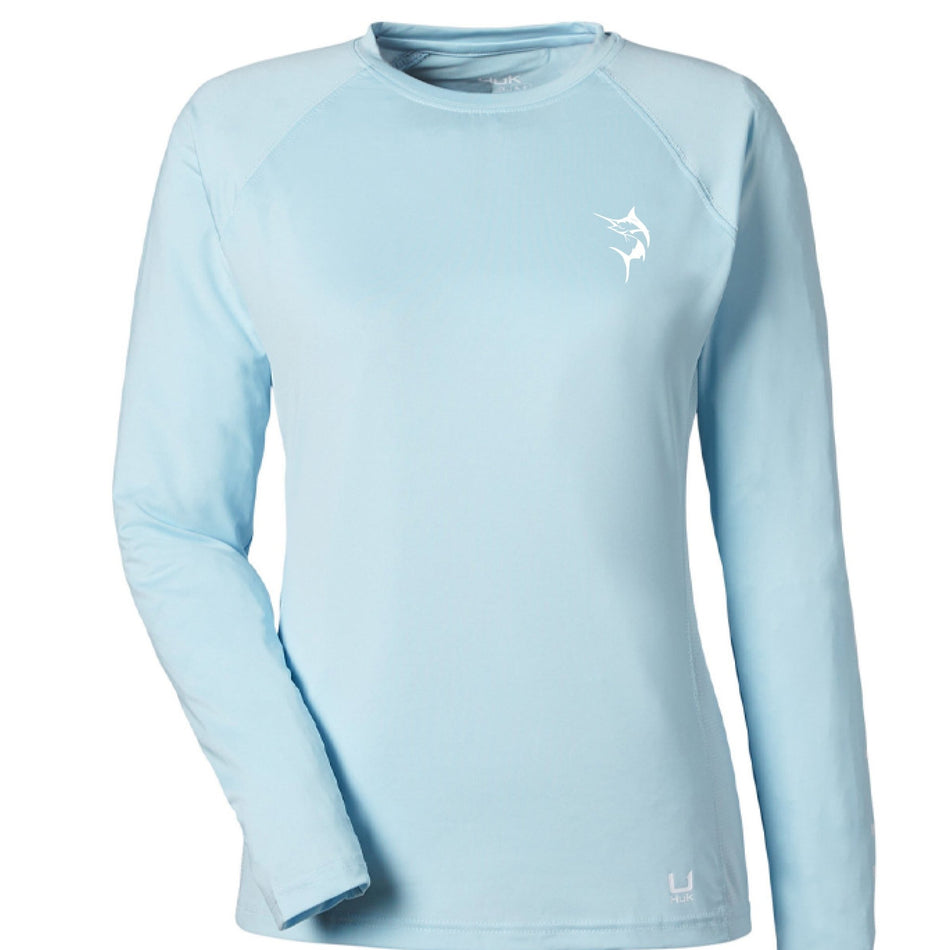HUK Ladies Pursuit Long Sleeve T-Shirt The Tug Is The Drug™ 3 UPF 50 Quick Dry Moisture Wicking - Get Tight Gear
