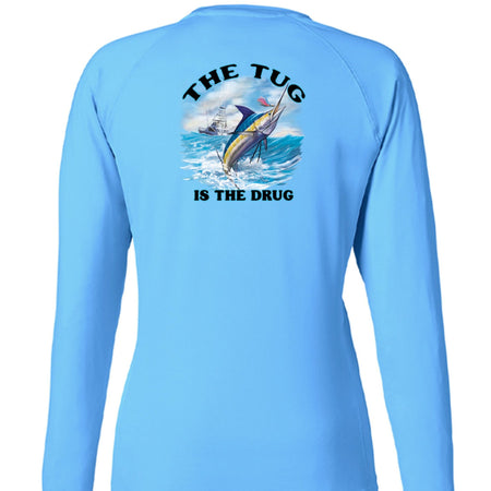 HUK Ladies Pursuit Long Sleeve T-Shirt The Tug Is The Drug™ 3 UPF 50 Quick Dry Moisture Wicking - Get Tight Gear