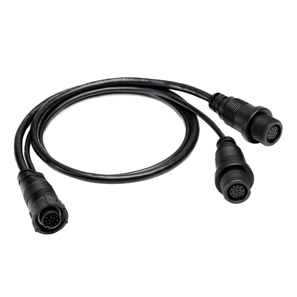 Humminbird 14 M SILR Y - SOLIX/APEX Side Imaging Left - Right Splitter Cable - Get Tight Gear