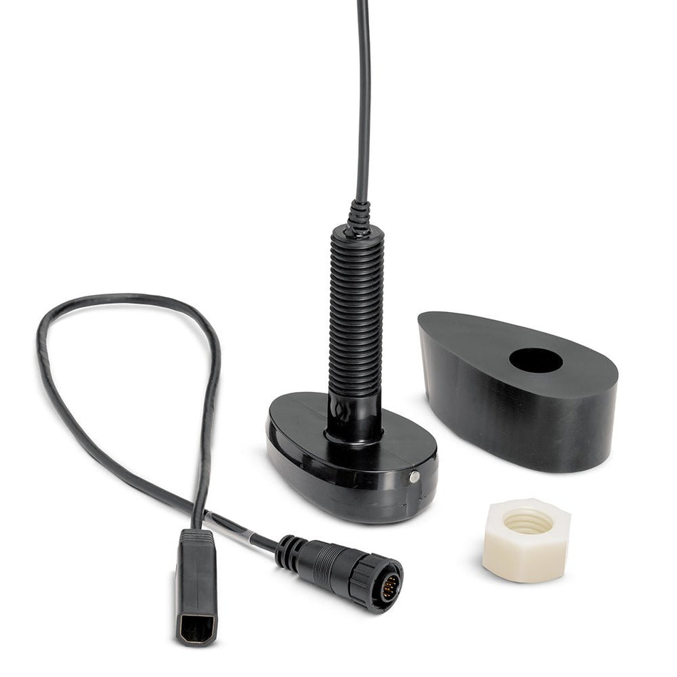 Humminbird XPTH - 9 - HW - T Dual Spectrum CHIRP Plastic Thru - Hull Transducer w/Temp - Get Tight Gear