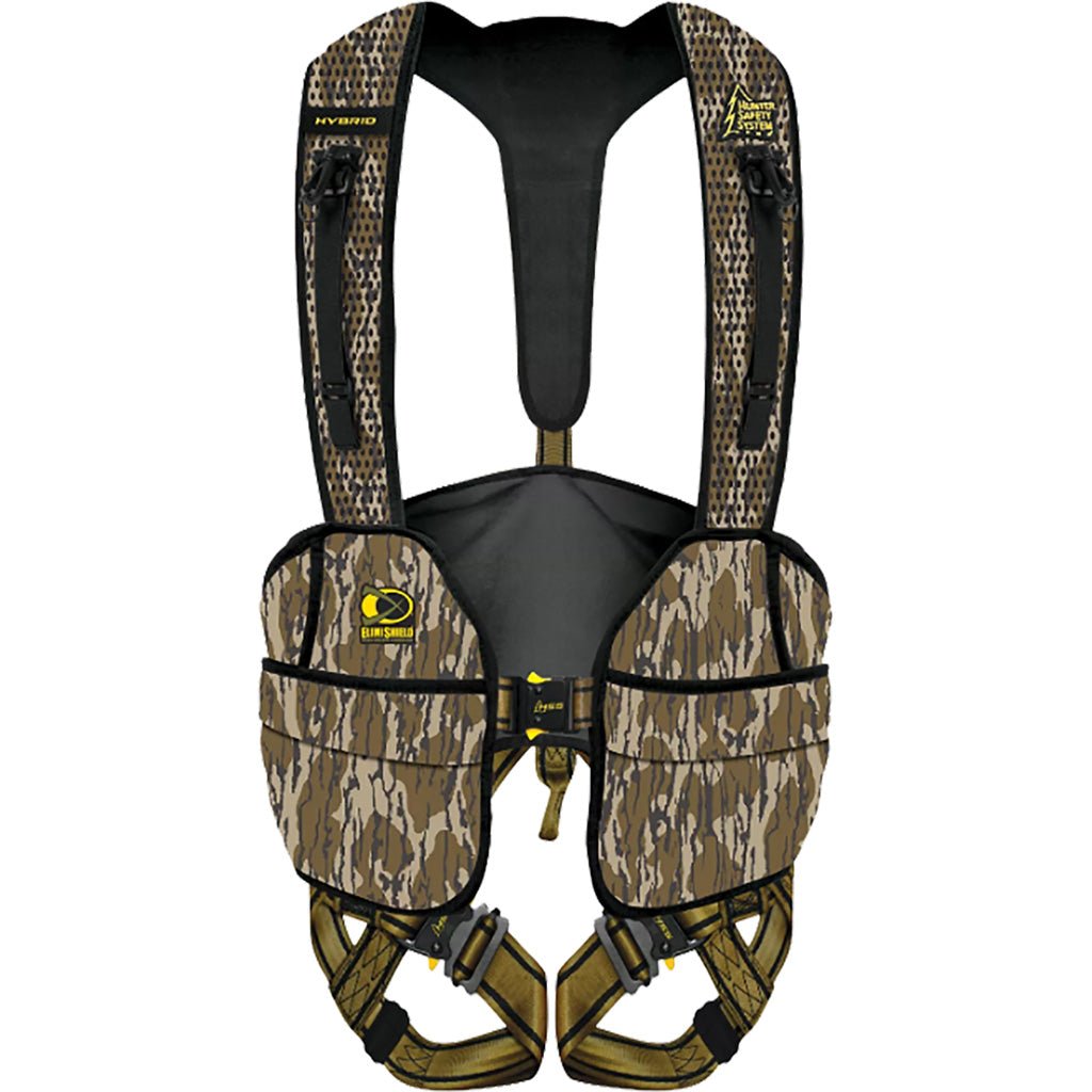 Hunter Safety System Hybrid Harness w/Elimishield Mossy Oak Bottomland 2X - Large/3X - Large - Get Tight Gear