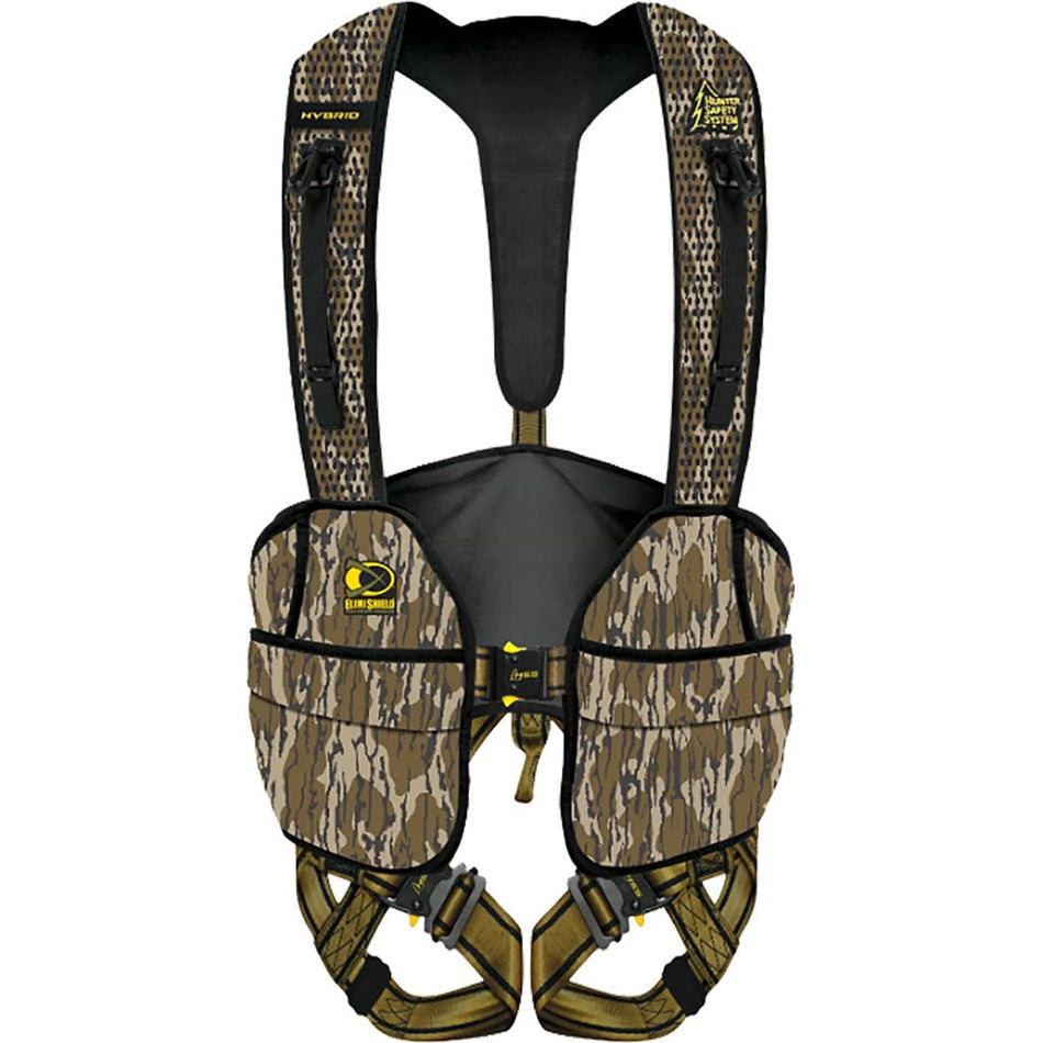 Hunter Safety System Hybrid Harness w/Elimishield Mossy Oak Bottomland 2X - Large/3X - Large - Get Tight Gear