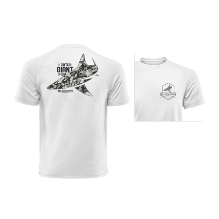 I Catch Giant Fish Lifestyle Cotton Blend T-Shirt - Get Tight Gear