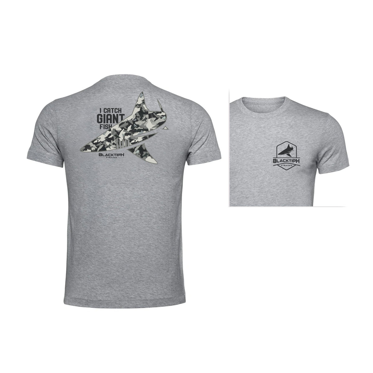 I Catch Giant Fish Lifestyle Cotton Blend T-Shirt - Get Tight Gear