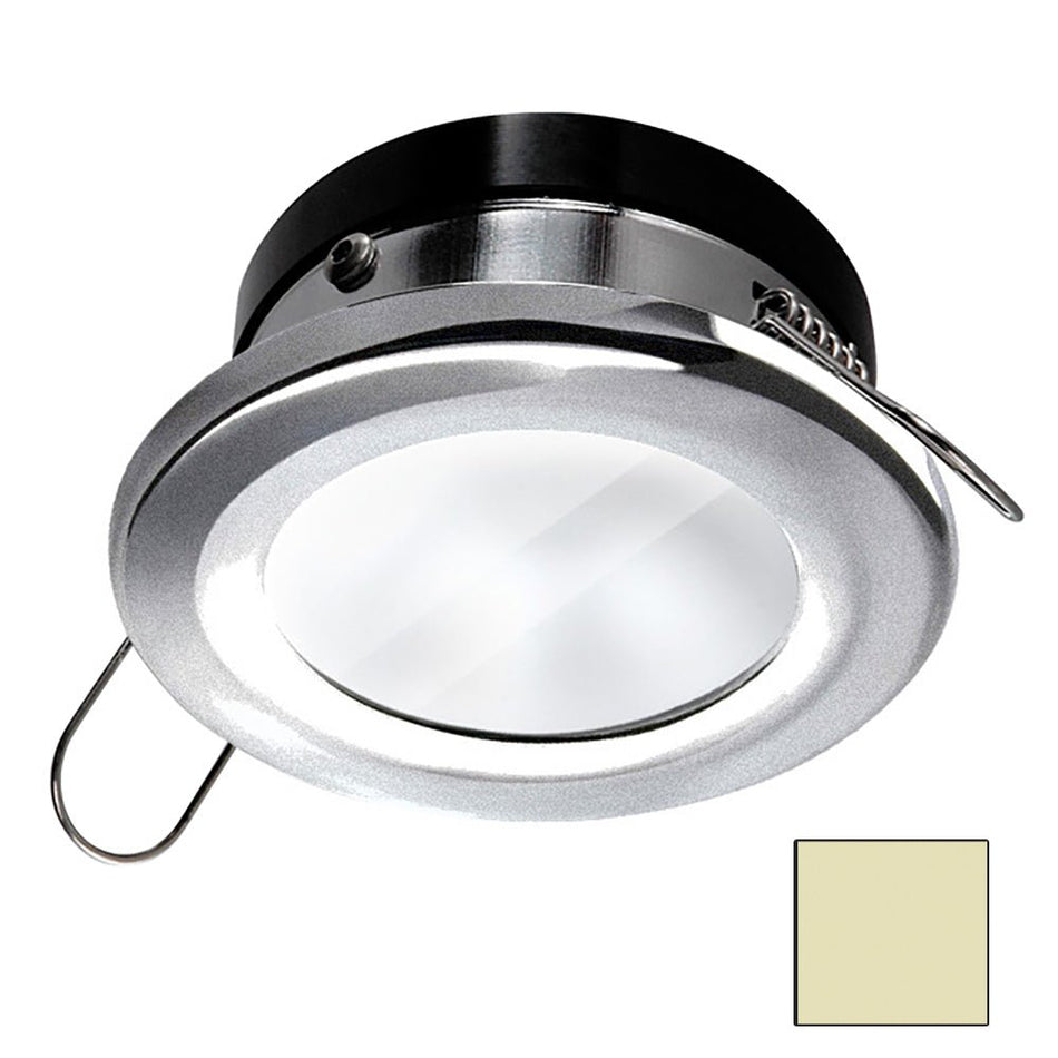i2Systems Apeiron 4.5W Spring Mount Light Round - Warm White - Brushed Nickel Finish - Get Tight Gear