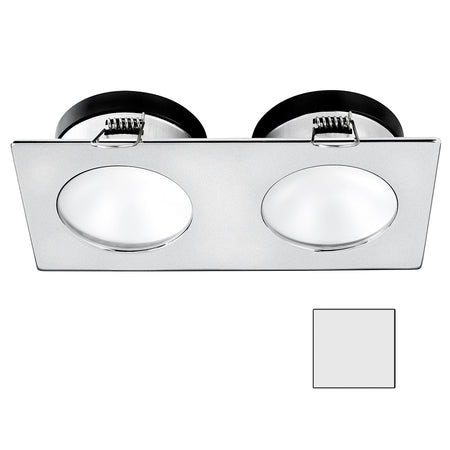 i2Systems Apeiron A1110Z - 4.5W Spring Mount Light - Double Round - Cool White - Brushed Nickel Finish - Get Tight Gear