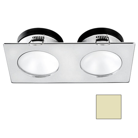 i2Systems Apeiron A1110Z - 4.5W Spring Mount Light - Double Round - Warm White - Brushed Nickel Finish - Get Tight Gear