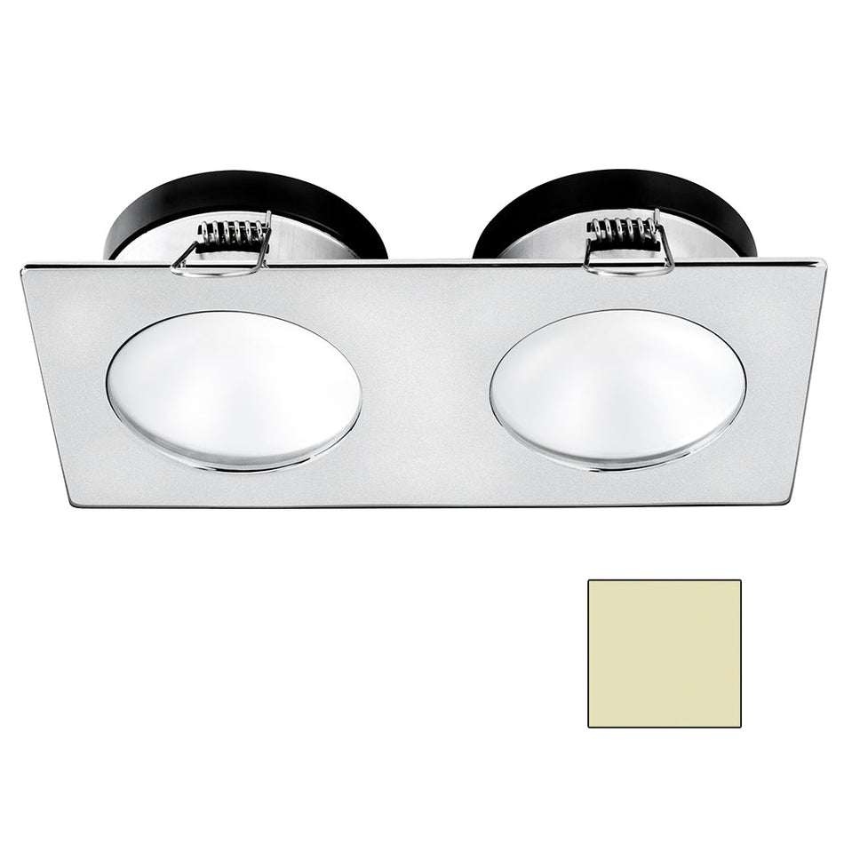 i2Systems Apeiron A1110Z - 4.5W Spring Mount Light - Double Round - Warm White - Brushed Nickel Finish - Get Tight Gear