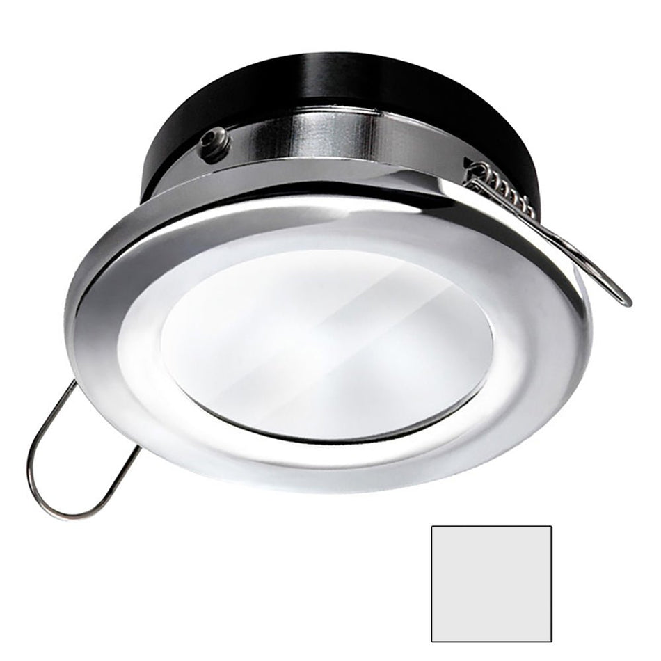 i2Systems Apeiron A1110Z - 4.5W Spring Mount Light - Round - Cool White - Chrome Finish - Get Tight Gear
