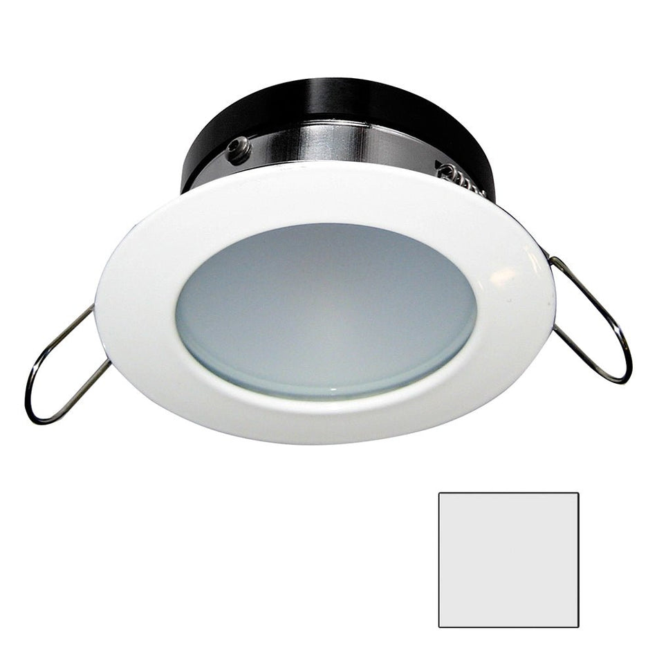 i2Systems Apeiron A1110Z - 4.5W Spring Mount Light - Round - Cool White - White Finish - Get Tight Gear