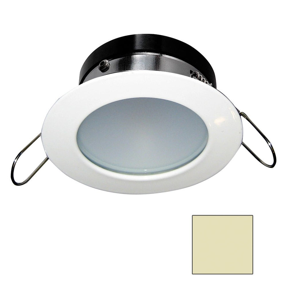 i2Systems Apeiron A1110Z - 4.5W Spring Mount Light - Round - Warm White - White Finish - Get Tight Gear