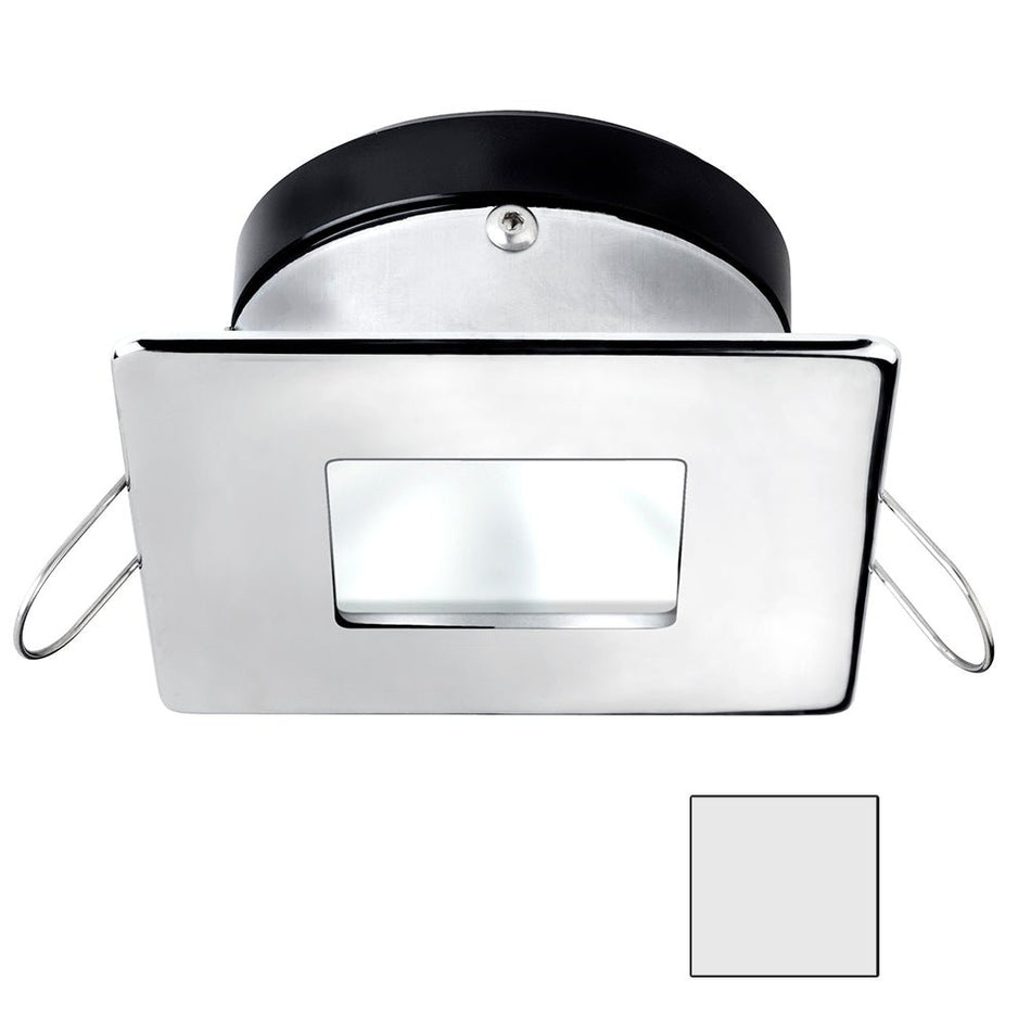 i2Systems Apeiron A1110Z - 4.5W Spring Mount Light - Square/Square - Cool White - Chrome Finish - Get Tight Gear