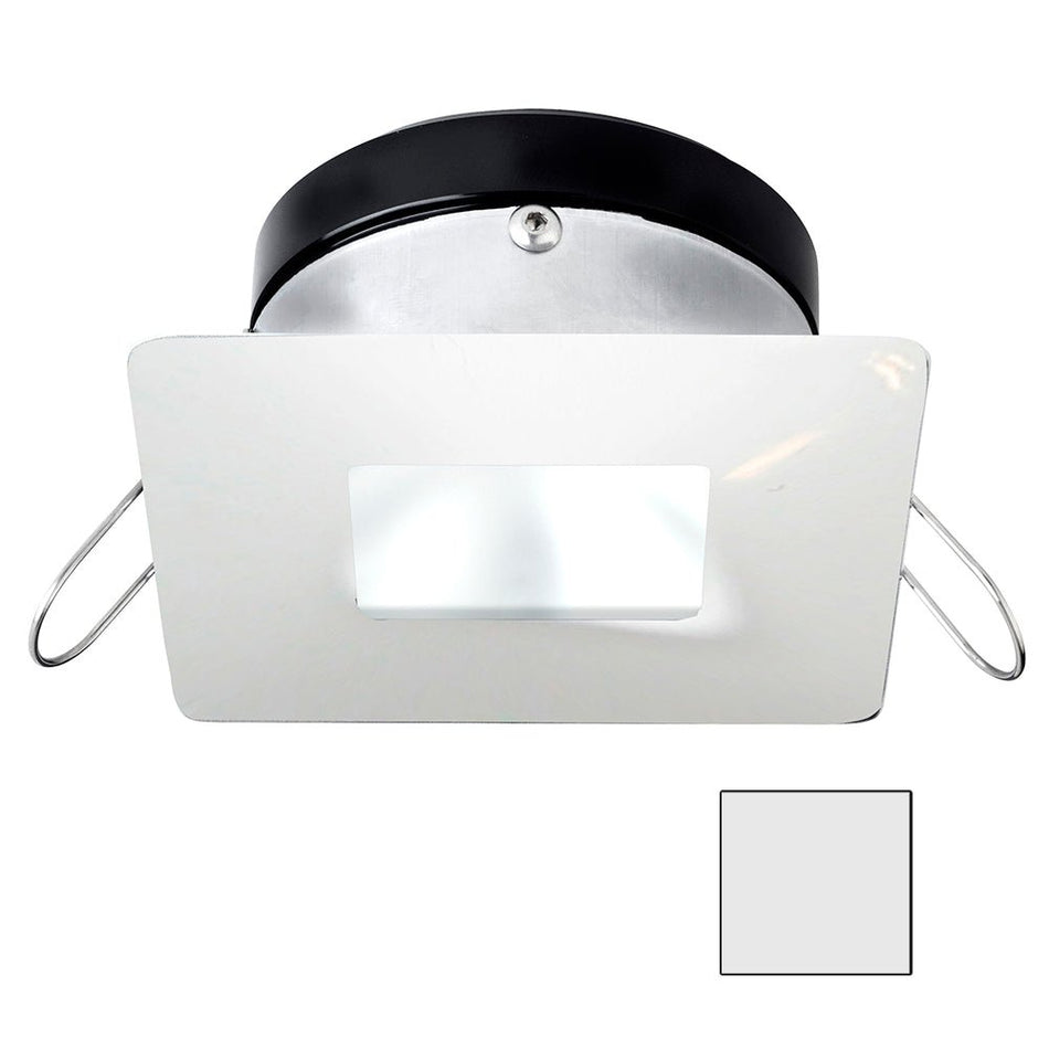 i2Systems Apeiron A1110Z - 4.5W Spring Mount Light - Square/Square - Cool White - White Finish - Get Tight Gear