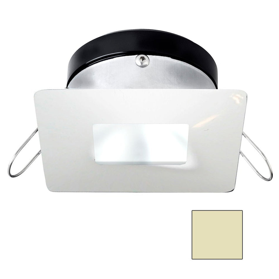 i2Systems Apeiron A1110Z - 4.5W Spring Mount Light - Square/Square - Warm White - White Finish - Get Tight Gear