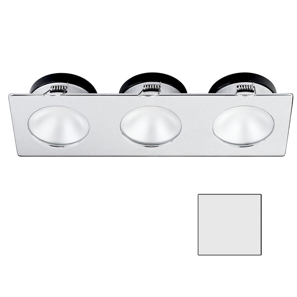 i2Systems Apeiron A1110Z - 4.5W Spring Mount Light - Triple Round - Cool White - Brushed Nickel Finish - Get Tight Gear