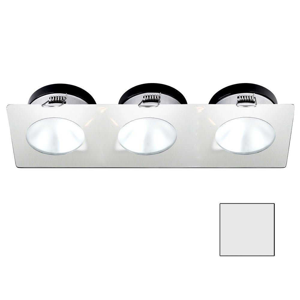 i2Systems Apeiron A1110Z - 4.5W Spring Mount Light - Triple Round - Cool White - White Finish - Get Tight Gear