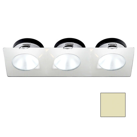 i2Systems Apeiron A1110Z - 4.5W Spring Mount Light - Triple Round - Warm White - White Finish - Get Tight Gear