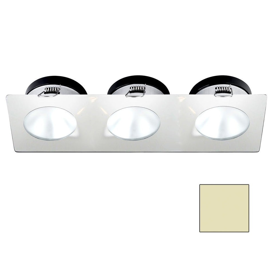 i2Systems Apeiron A1110Z - 4.5W Spring Mount Light - Triple Round - Warm White - White Finish - Get Tight Gear