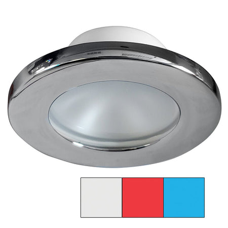 i2Systems Apeiron A3120 Screw Mount Light - Red, Cool White & Blue - Chrome Finish - Get Tight Gear