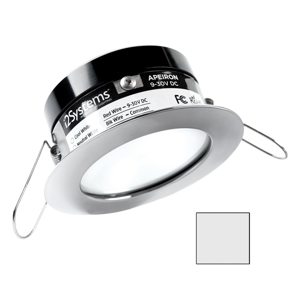 i2Systems Apeiron A503 3W Spring Mount Light - Cool White - White Finish - Get Tight Gear