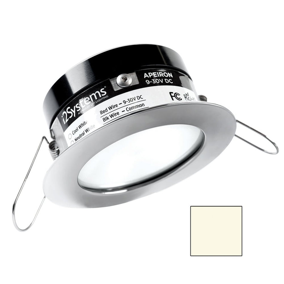 i2Systems Apeiron A503 3W Spring Mount Light - Neutral White - Polished Chrome Finish - Get Tight Gear