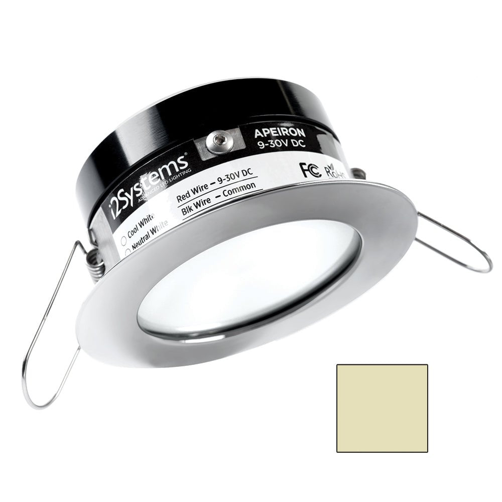 i2Systems Apeiron A503 3W Spring Mount Light - Warm White - Polished Chrome Finish - Get Tight Gear