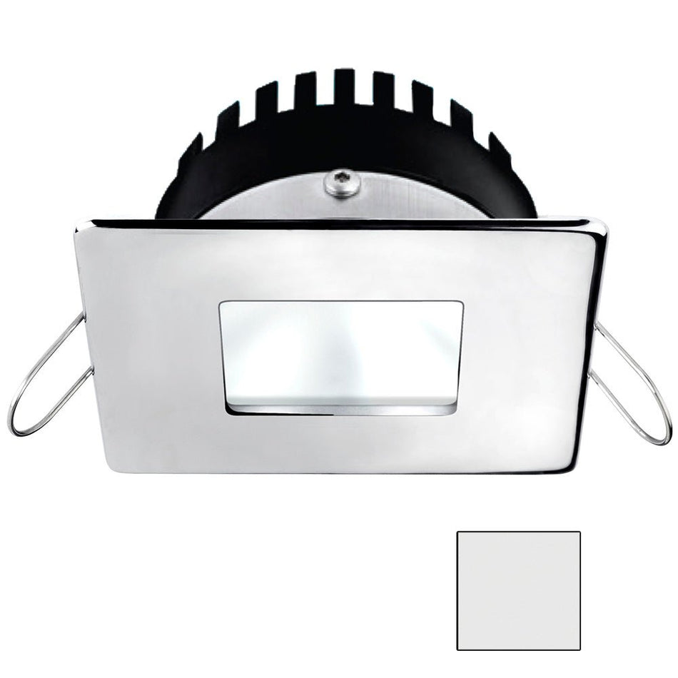 i2Systems Apeiron A506 6W Spring Mount Light - Square/Square - Cool White - Polished Chrome Finish - Get Tight Gear