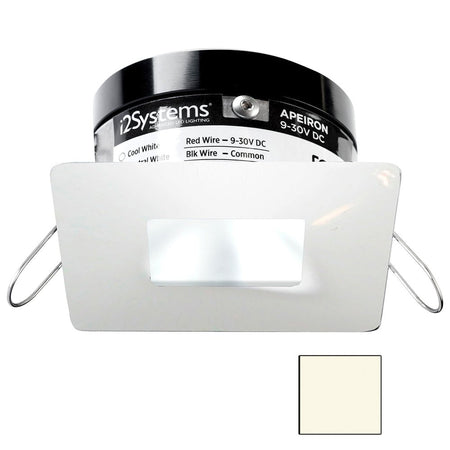 i2Systems Apeiron PRO A503 - 3W Spring Mount Light - Square/Square - Neutral White - White Finish - Get Tight Gear