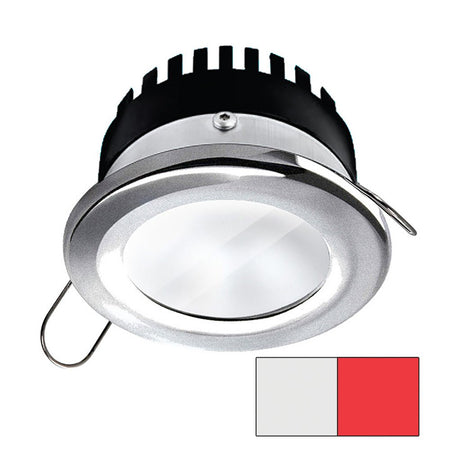 i2Systems Apeiron PRO A506 - 6W Spring Mount Light - Round - Cool White & Red - Brushed Nickel Finish - Get Tight Gear