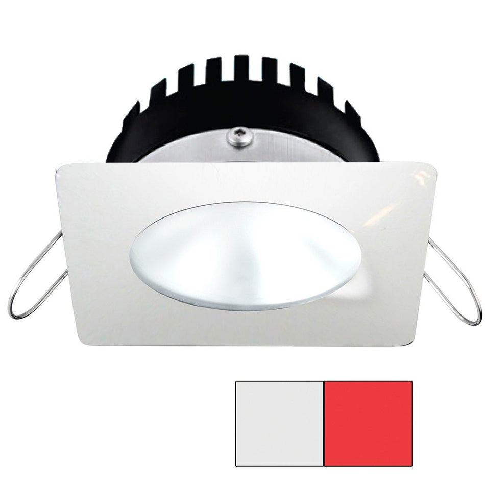 i2Systems Apeiron PRO A506 - 6W Spring Mount Light - Square/Round - Cool White & Red - White Finish - Get Tight Gear