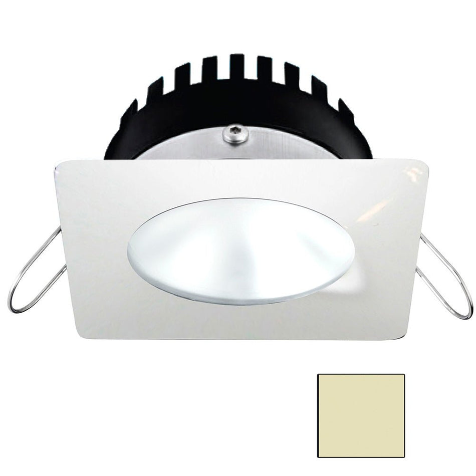 i2Systems Apeiron PRO A506 - 6W Spring Mount Light - Square/Round - Warm White - White Finish - Get Tight Gear