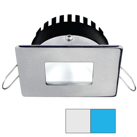 i2Systems Apeiron PRO A506 - 6W Spring Mount Light - Square/Square - Cool White & Blue - Brushed Nickel Finish - Get Tight Gear