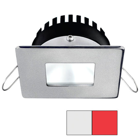 i2Systems Apeiron PRO A506 - 6W Spring Mount Light - Square/Square - Cool White & Red - Brushed Nickel Finish - Get Tight Gear