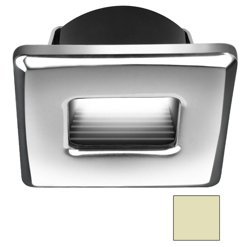 i2Systems Ember E1150Z Snap - In - Polished Chrome - Square - Warm White Light - Get Tight Gear