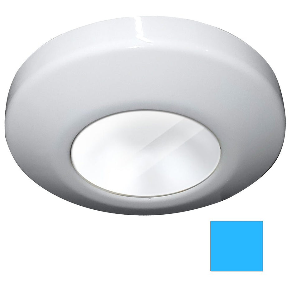 i2Systems Profile P1100 1.5W Surface Mount Light - Blue - White Finish - Get Tight Gear