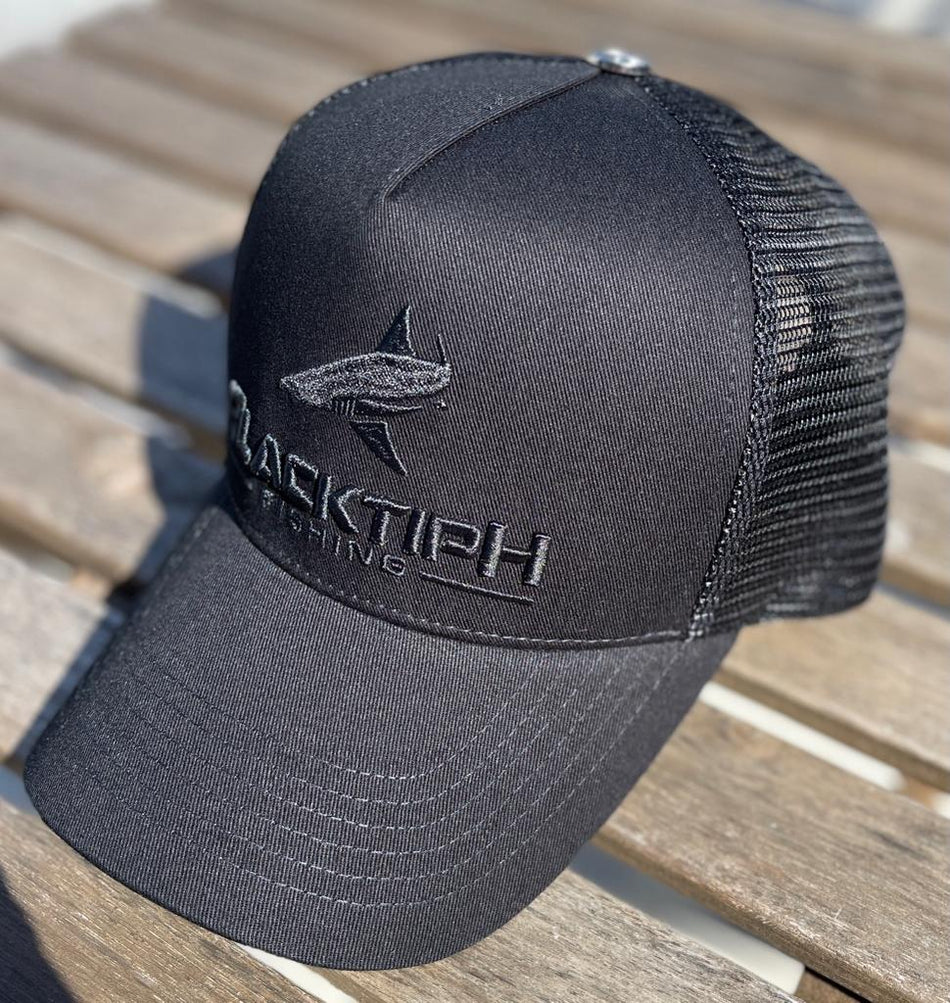 Midnight Black Embroidered Snapback 2.0