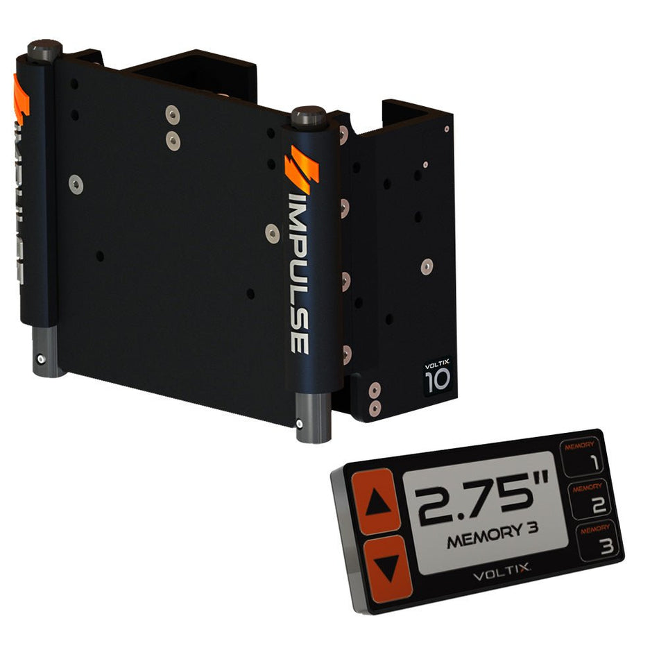 IMPULSE 10" Set Back Electric Jack Plate w/Smart Control - Black Anodized - Get Tight Gear