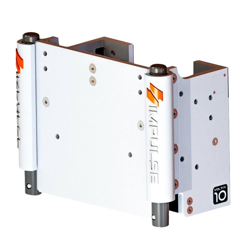 IMPULSE 10" Set Back Electric Jack Plate w/Standard Control - White Cerakote - Get Tight Gear