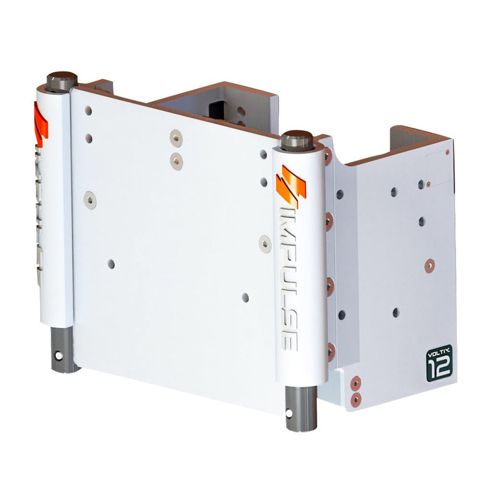 IMPULSE 12" Set Back Electric Jack Plate w/Standard Control - White Cerakote - Get Tight Gear
