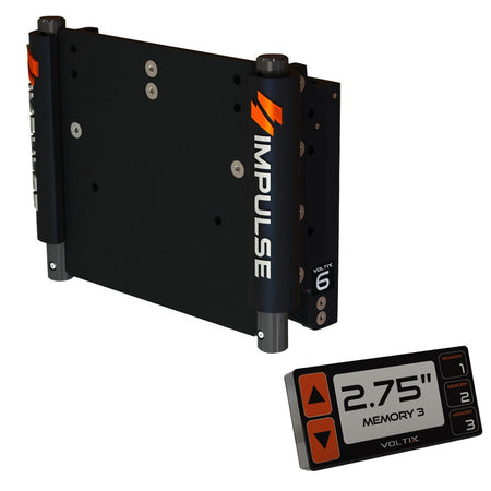 IMPULSE 6" Set Back Electric Jack Plate w/Smart Control - Black Anodized - Get Tight Gear