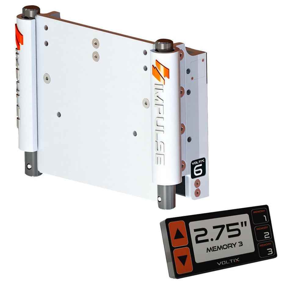 IMPULSE 6" Set Back Electric Jack Plate w/Smart Control - White Cerakote - Get Tight Gear