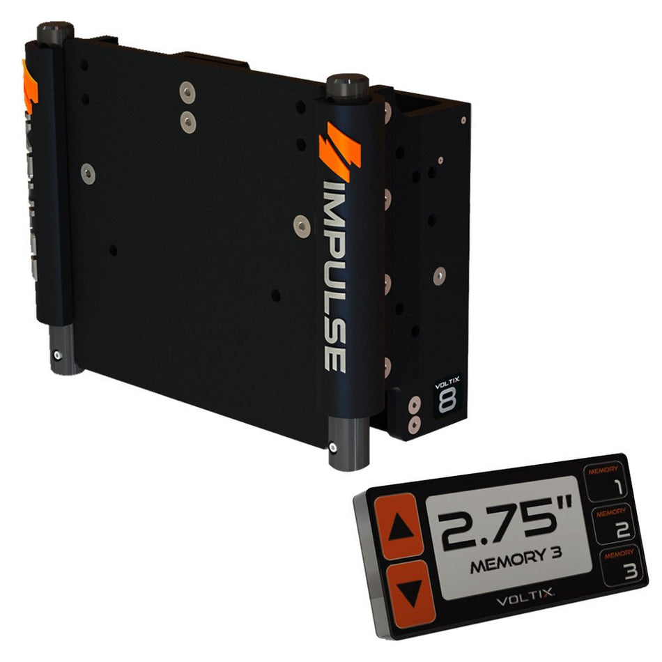 IMPULSE 8" Set Back Electric Jack Plate w/Smart Control - Black Anodized - Get Tight Gear