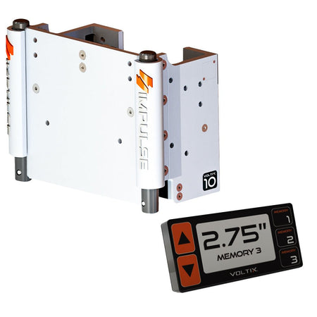 IMPULSE XL 10" Set Back Electric Jack Plate w/Smart Control - White Cerakote - Get Tight Gear