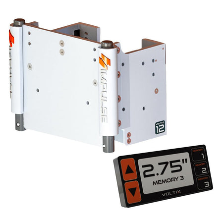 IMPULSE XL 12" Set Back Electric Jack Plate w/Smart Control - White Cerakote - Get Tight Gear