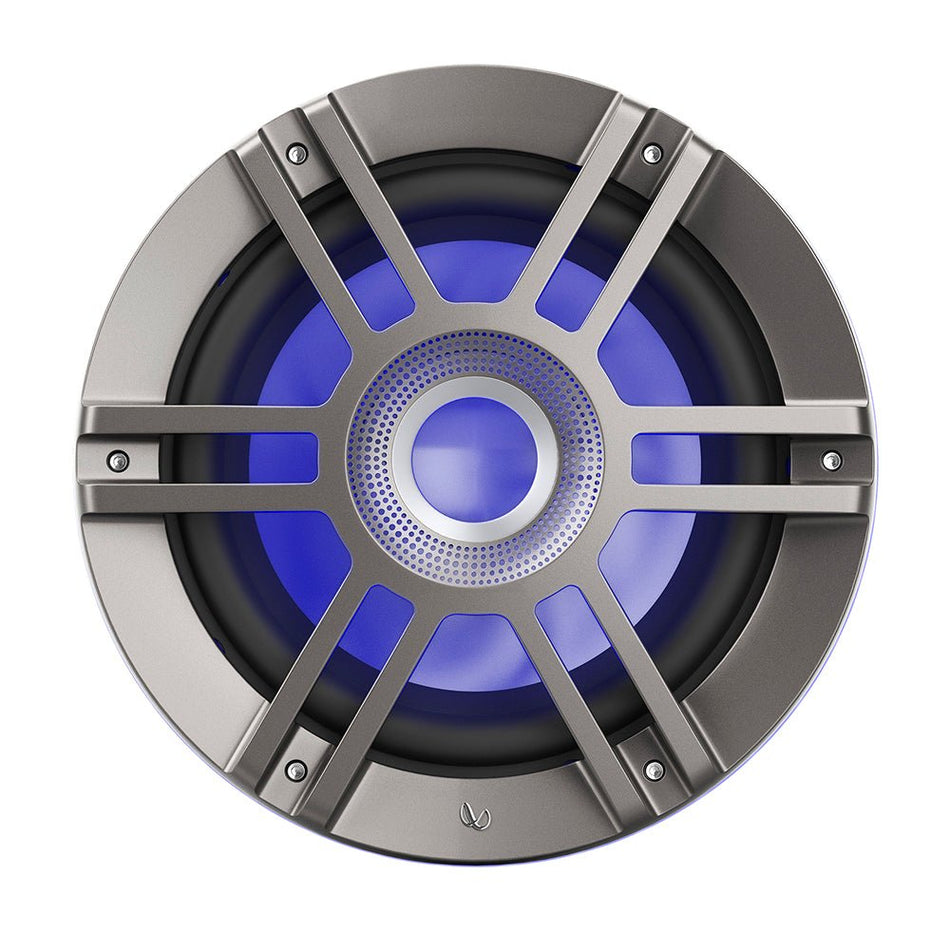 Infinity 10" Marine RGB Kappa Series Speakers - Titanium/Gunmetal - Get Tight Gear