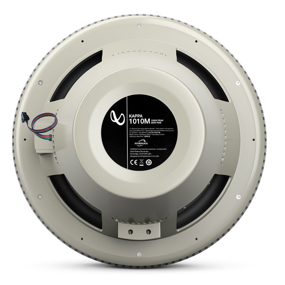 Infinity 10" Marine RGB Kappa Series Speakers - White - Get Tight Gear