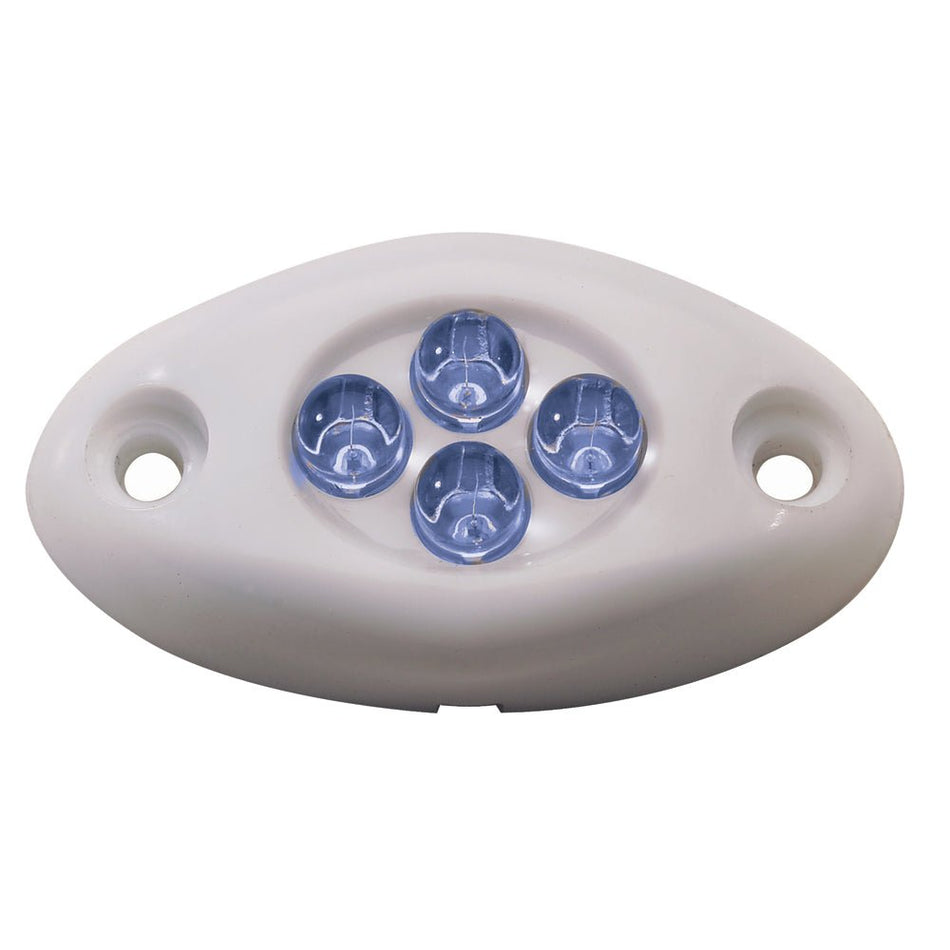 Innovative Lighting Courtesy Light - 4 LED Surface Mount - Blue LED/White Case - Get Tight Gear