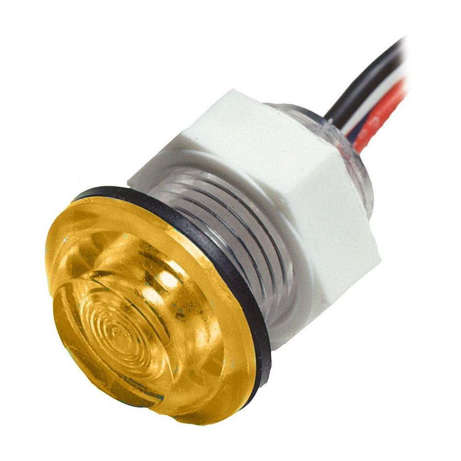 Innovative Lighting LED Bulkhead Livewell Light Flush Mount - Amber - Get Tight Gear