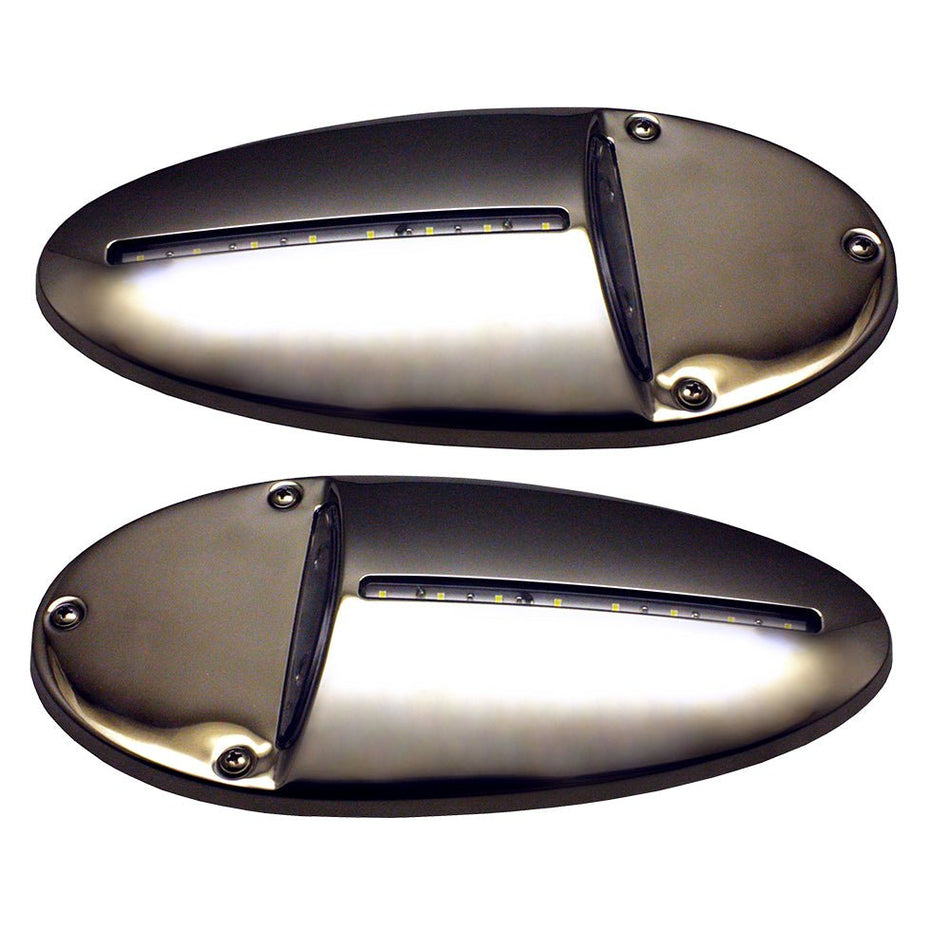Innovative Lighting LED Docking Light - Mirrored Stainless Steel - Pair - Get Tight Gear