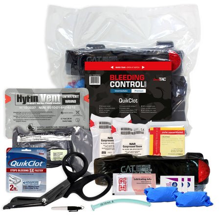 Intermediate Premium Bleeding Control Pack with CAT Tourniquet - Get Tight Gear